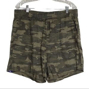 Sanctuary‎ Shorts Women XXL Green Camo Social Standard Boardwalk Pull On Casual